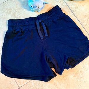 Pact Women's Black Cloudknit Curved Hem Athletic Shorts